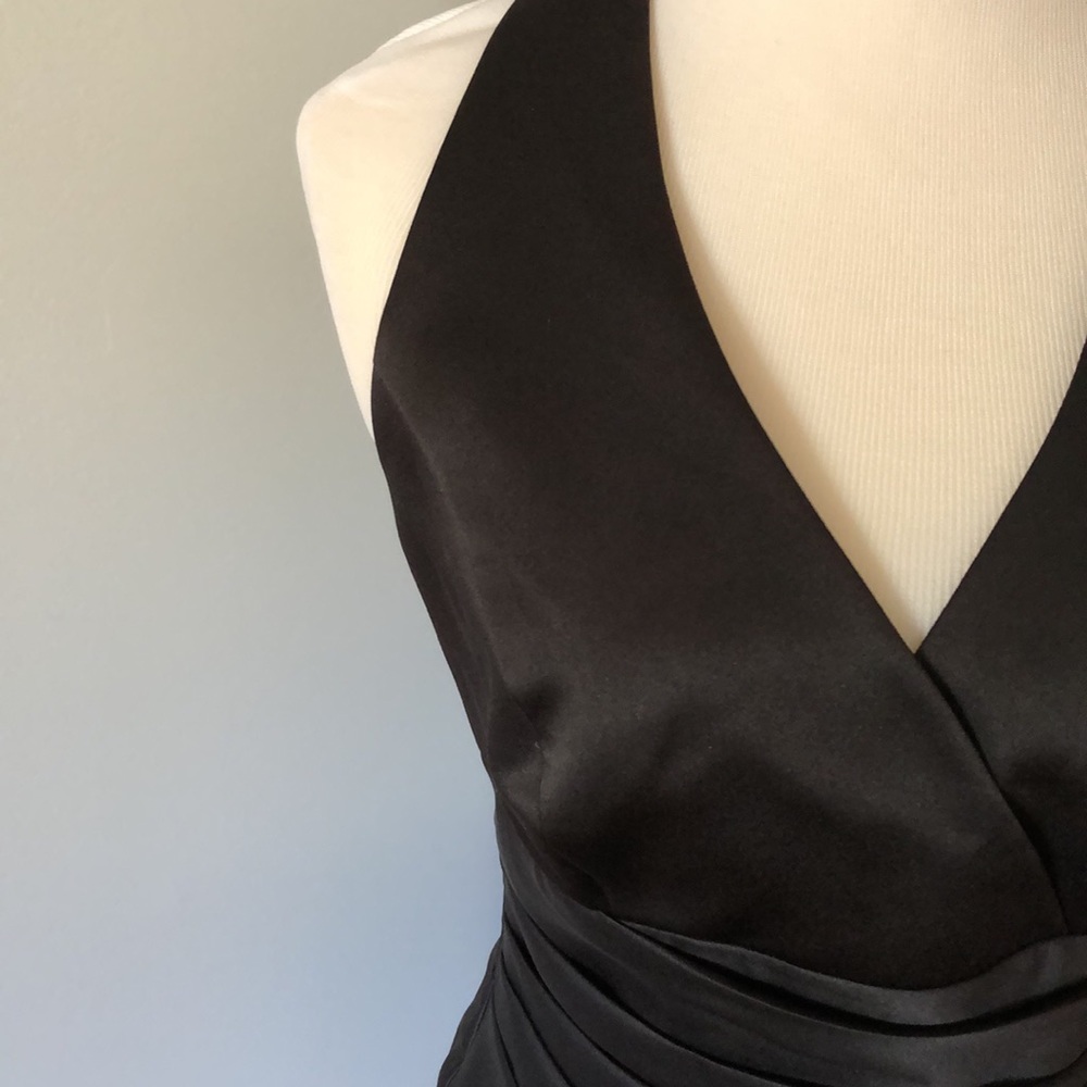 David’s Bridal satin halter top and pencil skirt 6